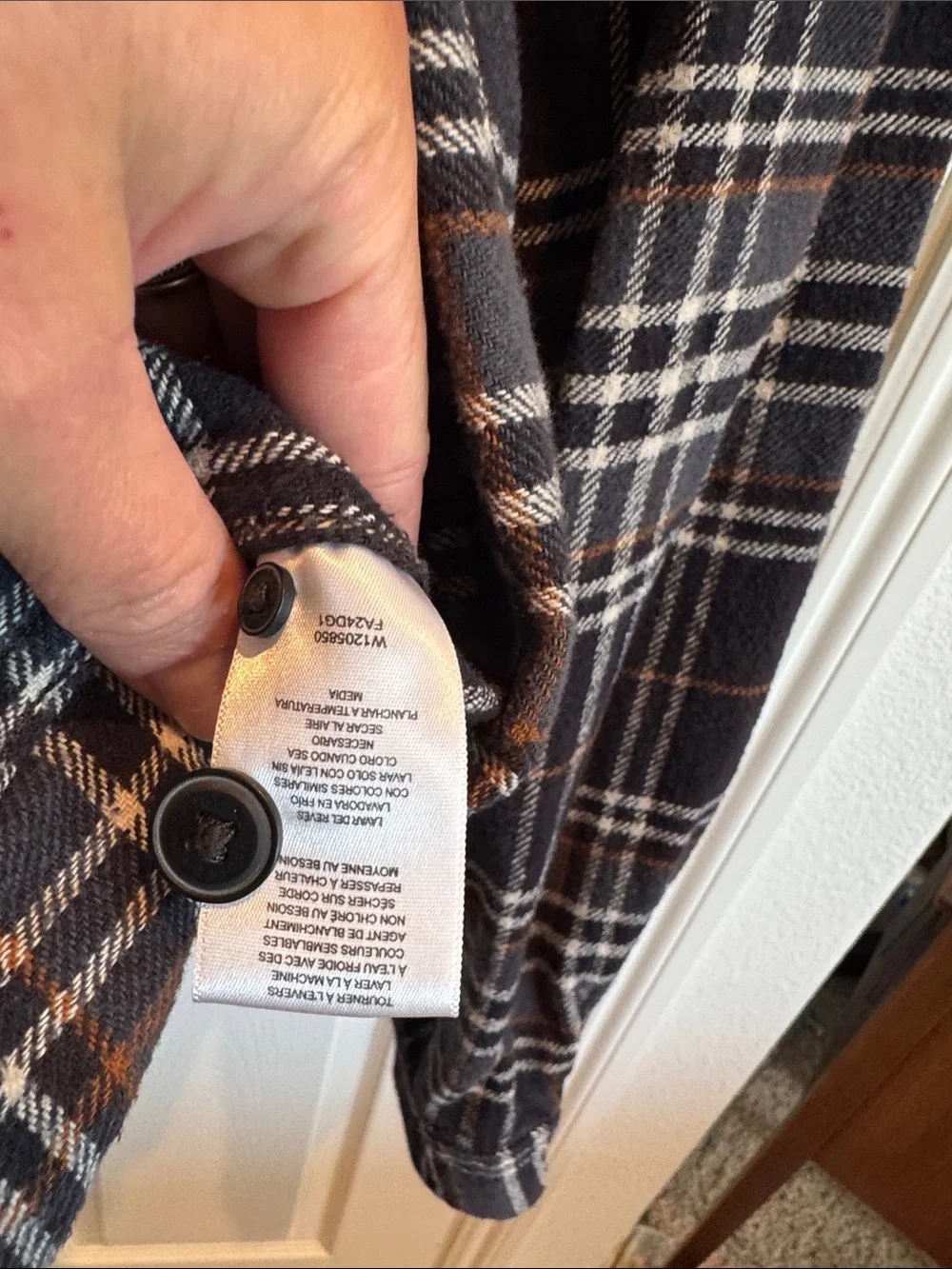Wolverine Black and Cream Plaid Shirt Jacket